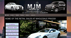 Desktop Screenshot of mjmmotorsllc.com